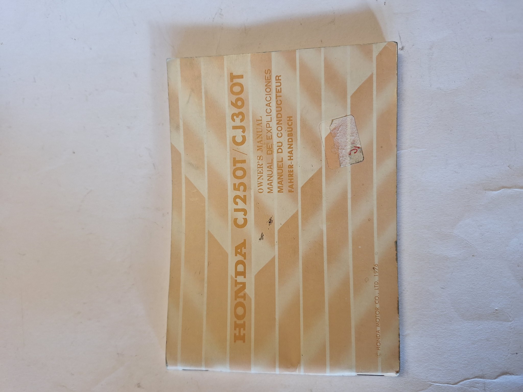 Picture of Fahrerhandbuch  Honda  CJ250 CJ360T
